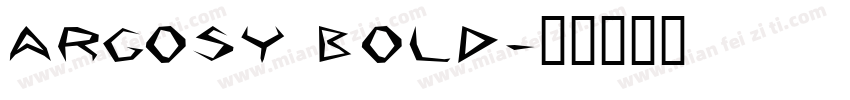 Argosy Bold字体转换